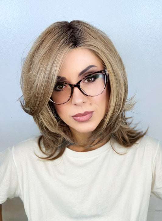 Anya | Short Blonde Bob |Fully Hand-Tied Monofilament Wig