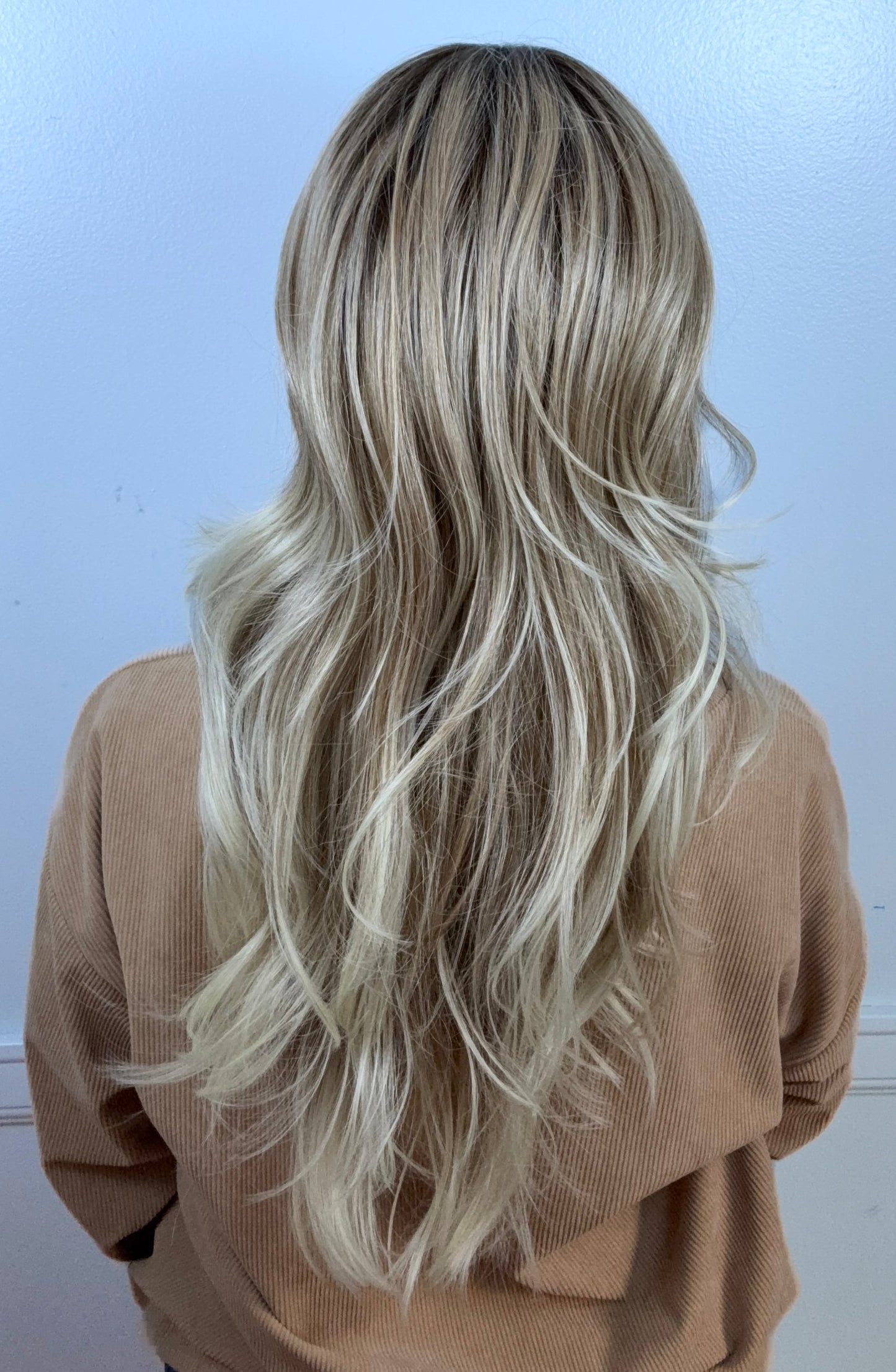 Cecelia Long Wavy Blonde Wig | Lace Part Heat-Friendly Synthetic Wig
