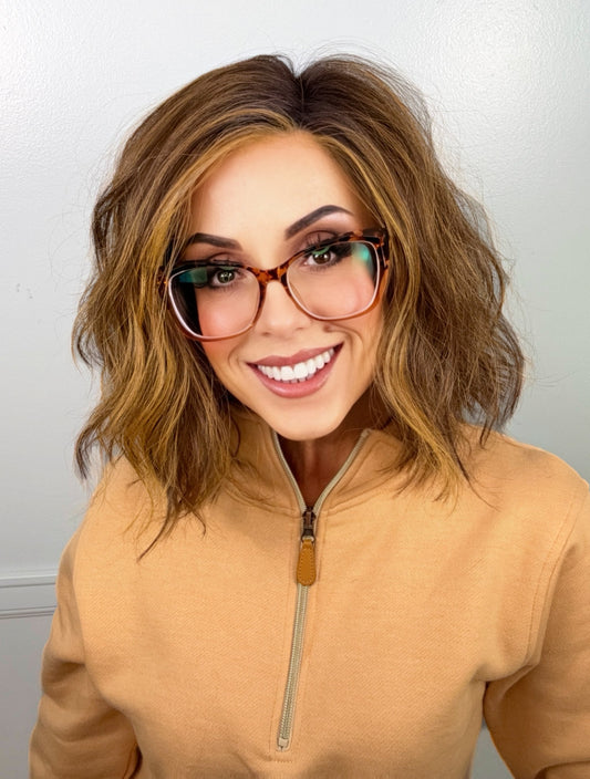 Victoria | Short Wavy Bob Lace Front Monofilament Wig
