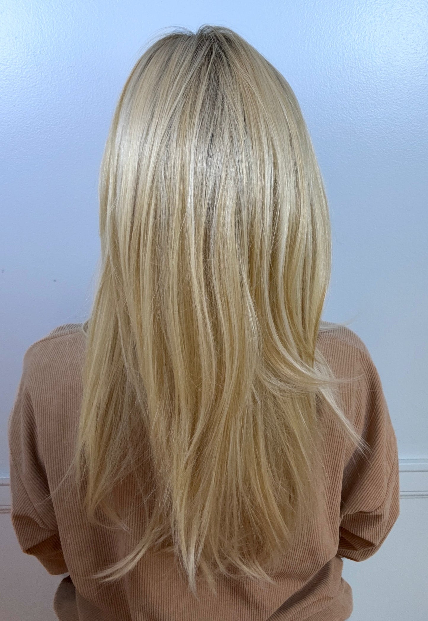 Delany | Long Wavy Blonde Wig | Lace Part Heat-Friendly Synthetic Wig
