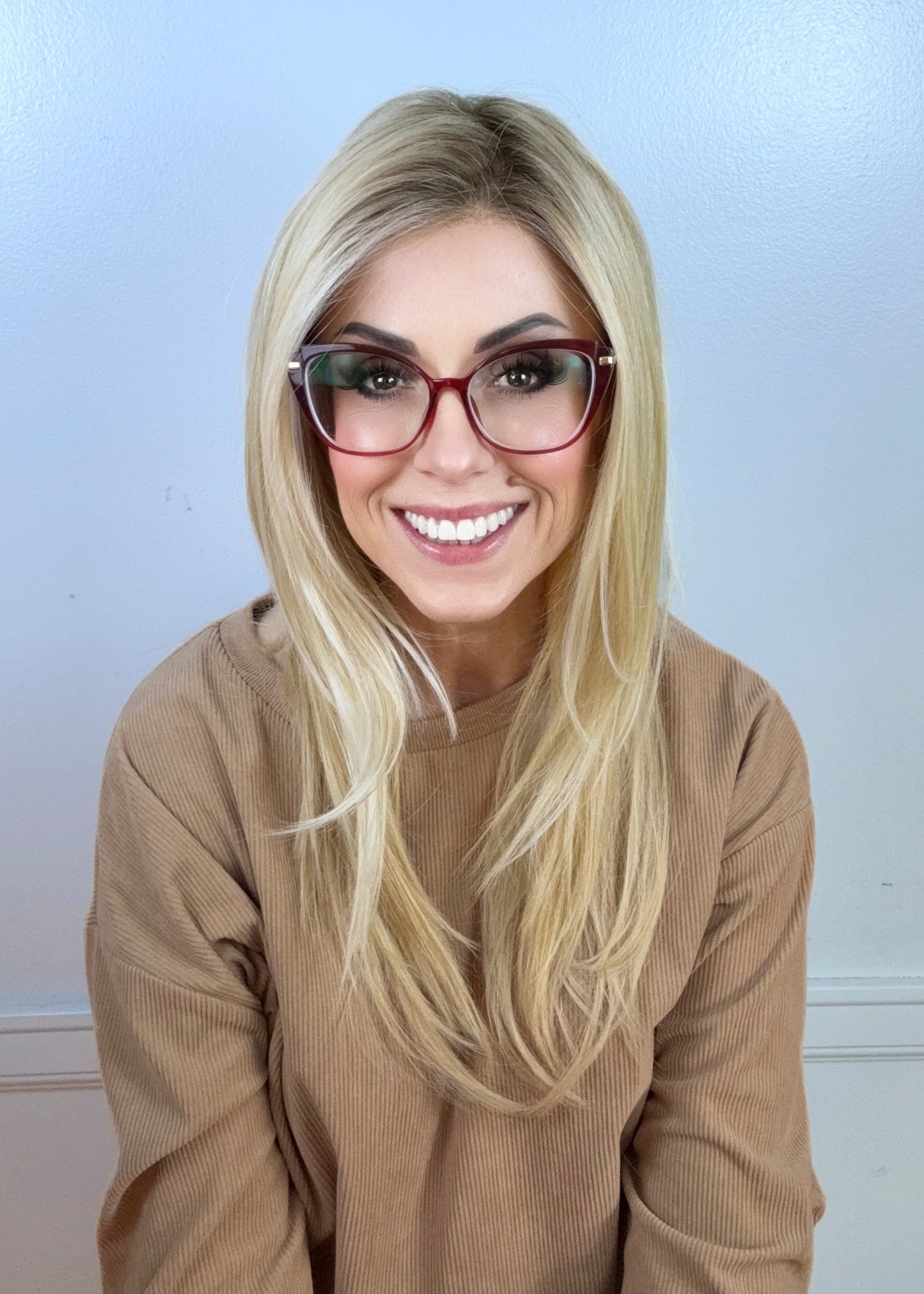 Delany | Long Wavy Blonde Wig | Lace Part Heat-Friendly Synthetic Wig