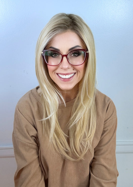 Delany | Long Wavy Blonde Wig | Lace Part Heat-Friendly Synthetic Wig