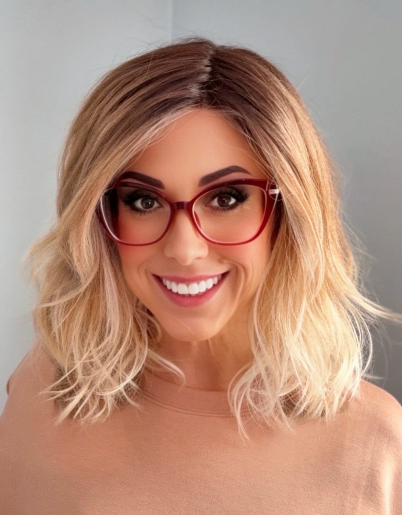 Bryn | Mid-Length Wavy Lace Front Monofilament Wig