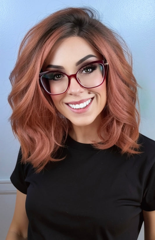 Morgana | Mid-Length Wavy Bob | Partial Monofilament Wig