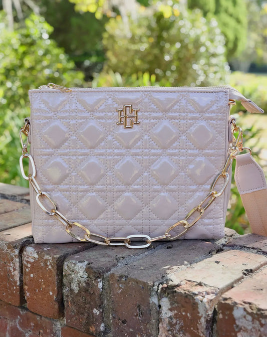 Ariana Crossbody Nude Patent Lq